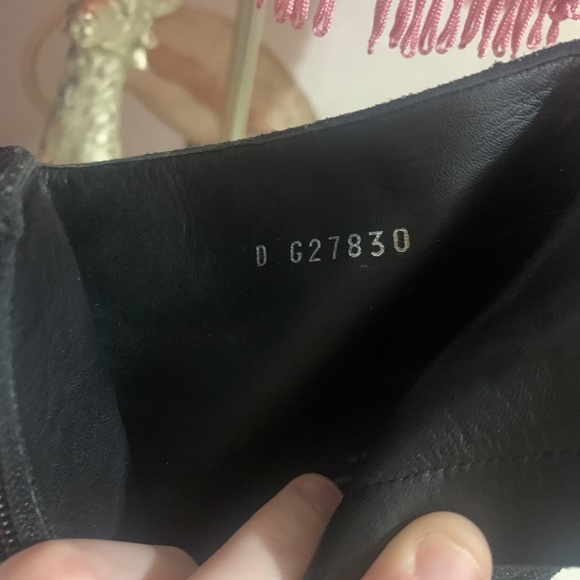 chanel black grey glitter platform boots size 39 - Picture 4 of 5